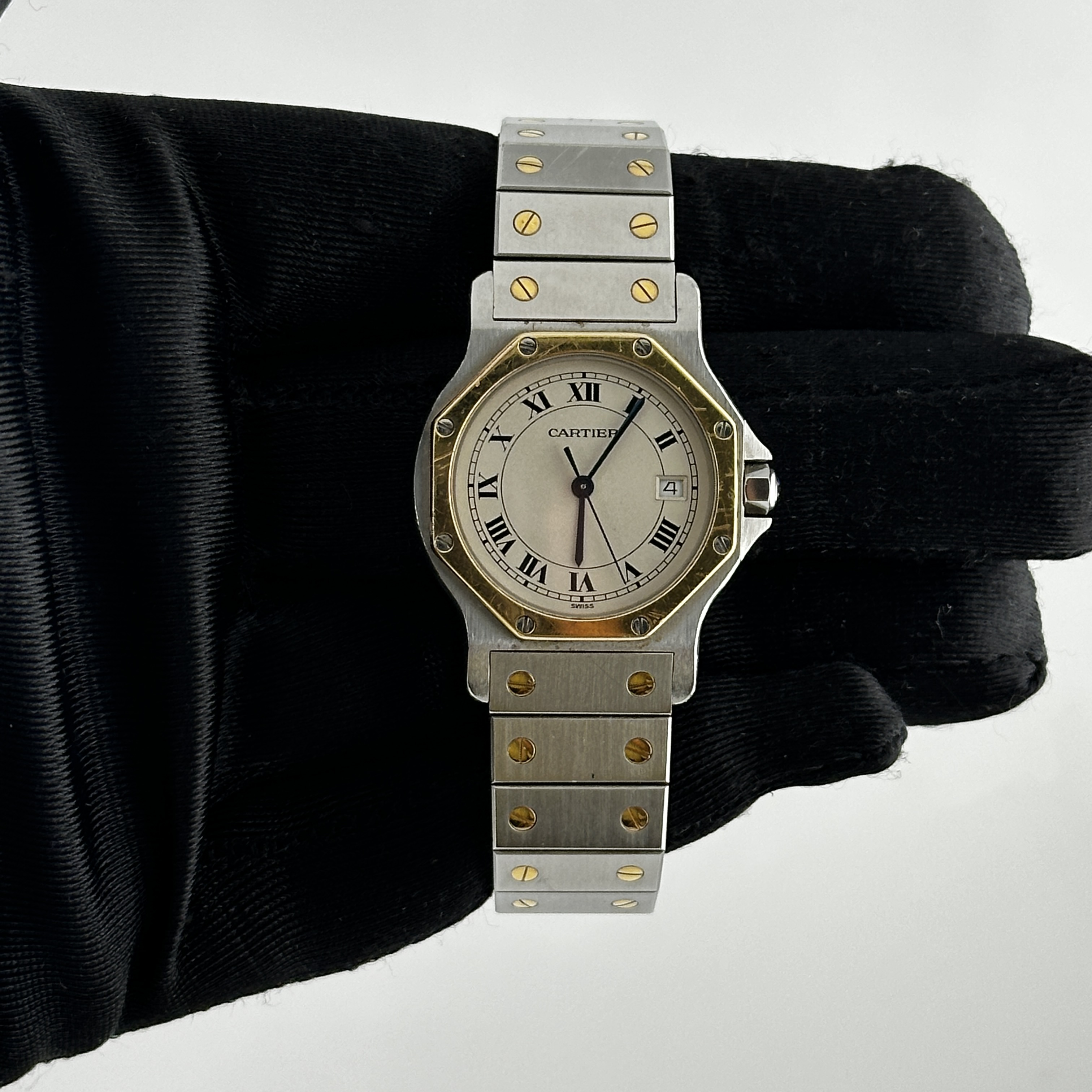 スマイルページ Cartier Santos Octagon 24mm Stainless Steel & Yellow Gold 187902